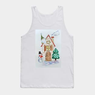 Elfs Christmas card Tank Top